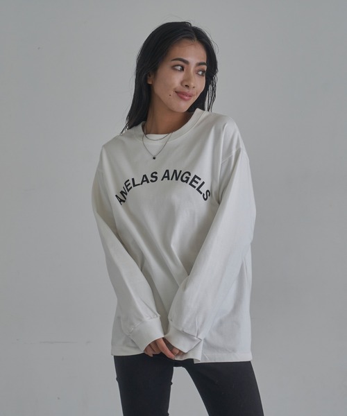 ANELATOKYO(アネラトーキョー)の「ヘヴィーコットンロンティー(Tシャツ/カットソー・レディース・グレー/ホワイト/ブラック・FREE)」の17枚目の写真