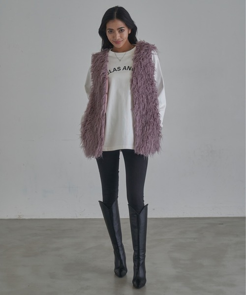 ANELATOKYO(アネラトーキョー)の「ヘヴィーコットンロンティー(Tシャツ/カットソー・レディース・グレー/ホワイト/ブラック・FREE)」の19枚目の写真