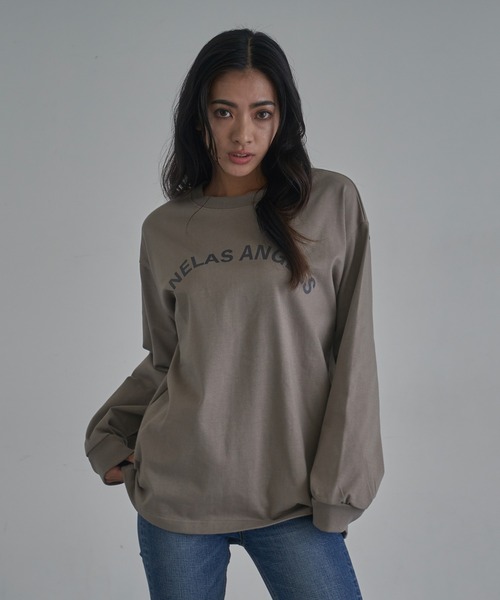 ANELATOKYO(アネラトーキョー)の「ヘヴィーコットンロンティー(Tシャツ/カットソー・レディース・グレー/ホワイト/ブラック・FREE)」の9枚目の写真