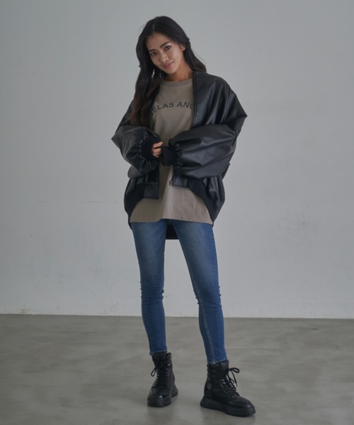 ANELATOKYO(アネラトーキョー)の「ヘヴィーコットンロンティー(Tシャツ/カットソー・レディース・グレー/ホワイト/ブラック・FREE)」の20枚目の写真