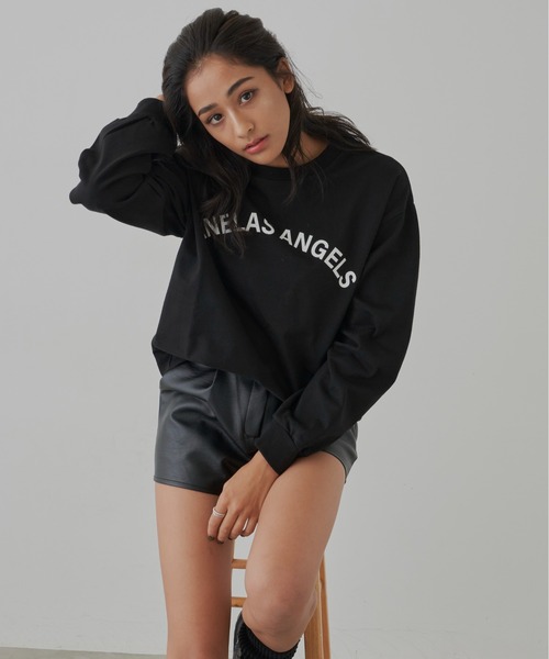 ANELA TOKYOロゴロングt セール】ヘヴィーコットンロンティー（Tシャツ/カットソー