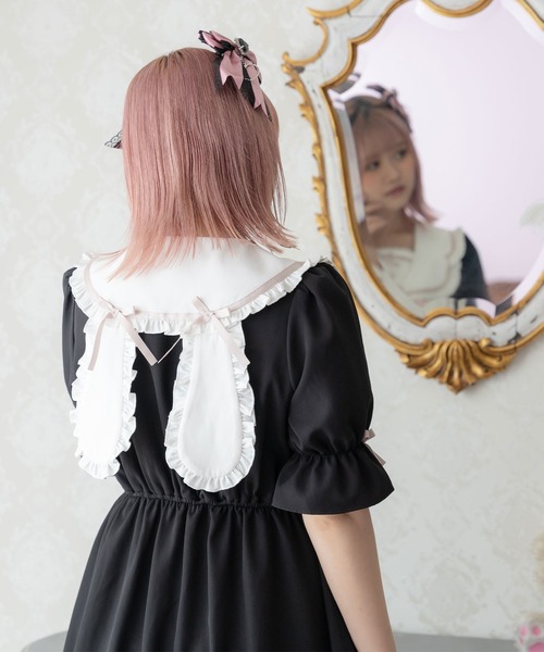 夢見るクローゼット♕ドレスプリント☆姫可愛ワンピース