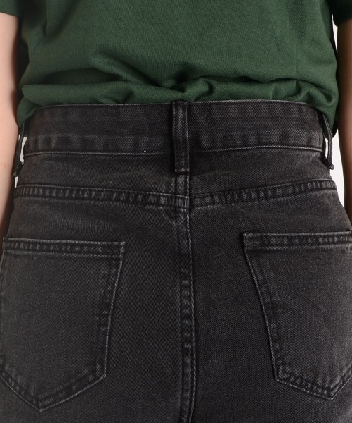 セール】【URGE：】ハイウエスト ストレート デニムパンツ