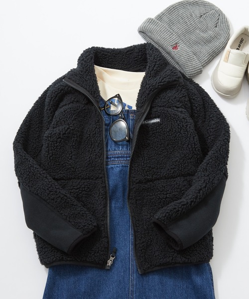 Columbia（コロンビア）の「【WEB限定】【Columbia/コロンビア】ウィンターパスシェルパフルジップ（ブルゾン・キッズ・ブラック/アイボリー・140/130/120/110）」の2枚目の写真