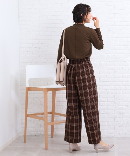 SHOO・LA・RUE（シューラルー）の「◆【旬コーデに！】シアー ハイネック トップス（Tシャツ/カットソー・レディース・ホワイト系/ブラック/ブラウン系・02/03）」の18枚目の写真