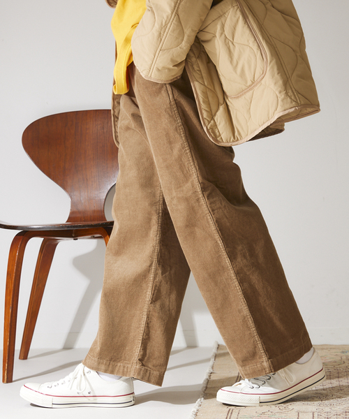 417 EDIFICE（フォーワンセブンエディフィス）の「【French work】 コールイージーパンツ（カーゴパンツ・メンズ・ブラック/ベージュ/グリーン/アイボリー/ブルー系その他/レンガ・SMALL/MEDIUM/LARGE）」の4枚目の写真