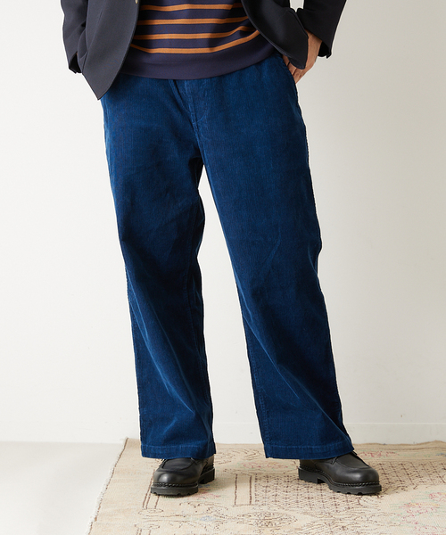 417 EDIFICE（フォーワンセブンエディフィス）の「【French work】 コールイージーパンツ（カーゴパンツ・メンズ・ブラック/ベージュ/グリーン/アイボリー/ブルー系その他/レンガ・SMALL/MEDIUM/LARGE）」の5枚目の写真