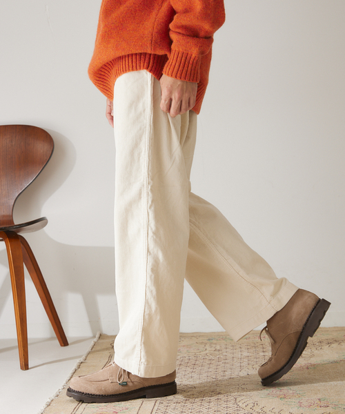 417 EDIFICE（フォーワンセブンエディフィス）の「【French work】 コールイージーパンツ（カーゴパンツ・メンズ・ブラック/ベージュ/グリーン/アイボリー/ブルー系その他/レンガ・SMALL/MEDIUM/LARGE）」の14枚目の写真