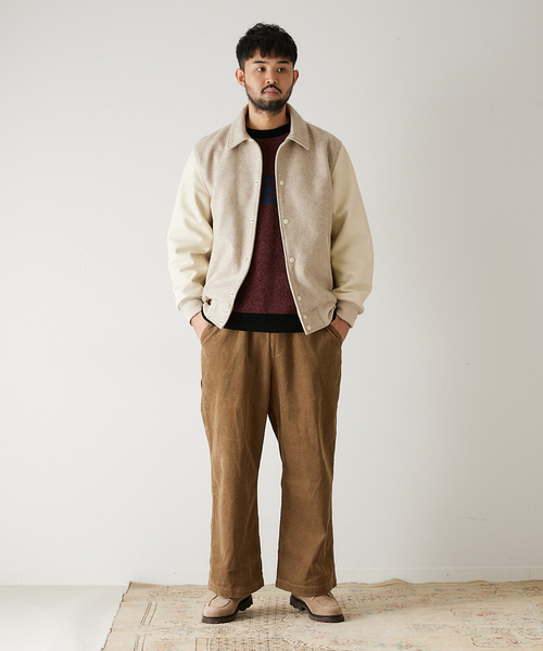 417 EDIFICE（フォーワンセブンエディフィス）の「【French work】 コールイージーパンツ（カーゴパンツ・メンズ・ブラック/ベージュ/グリーン/アイボリー/ブルー系その他/レンガ・SMALL/MEDIUM/LARGE）」の17枚目の写真