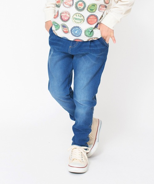 BRANSHES（ブランシェス）の「【やわらか】イージーアンドイージーロングパンツ（スウェットパンツ・キッズ・ブラック/グレー/ブルー/ネイビー/オフホワイト/キャメル/グリーン・100/120/110/130/140/150/90）」の5枚目の写真