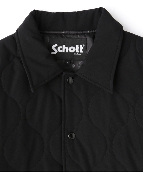 ショット　schott ナイロンコーチジャケット QUILT COACH JACKET/キルティング コーチジャケット | Schott