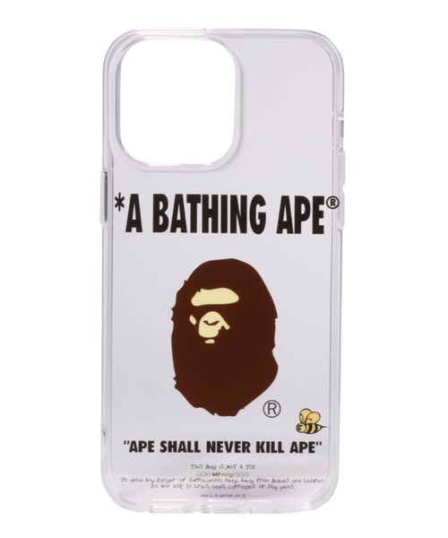 A BATHING APE(アベイシングエイプ)の「A BATHING APE IPHONE 14 PRO MAX CLEAR CASE M(スマホケース/カバー・メンズ・クリア・FREE)」の3枚目の写真