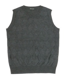 TOKYO SHIRTS | ダイヤ柄ニットベスト(ベスト)