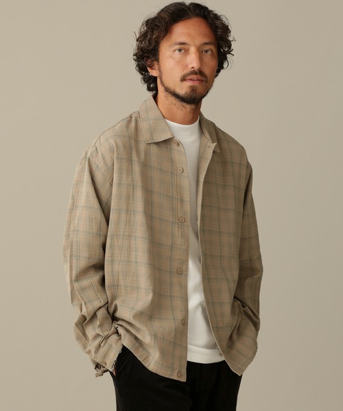 NANO universe（ナノユニバース）の「LB.03/ボイルチェックドローストリングシャツ（シャツ/ブラウス・メンズ・その他1/その他2・M/L）」の2枚目の写真