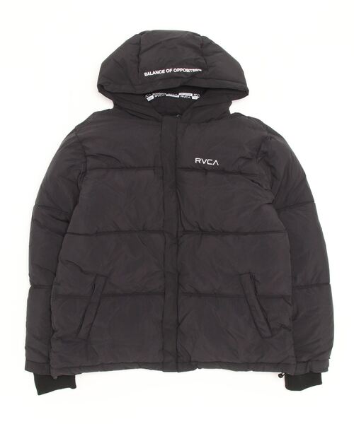 RVCA(ルーカ)の「RVCA メンズ VISOR HOODED PUFFER ジャケット【2022年秋冬モデル】/ルーカアウター(ブルゾン・メンズ・ゴールド/ブラック/グレー系その他・SMALL/X-LARGE/LARGE/MEDIUM)」の4枚目の写真