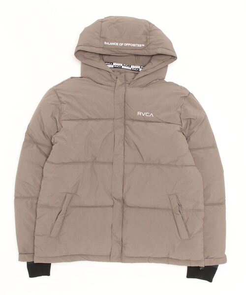 RVCA(ルーカ)の「RVCA メンズ VISOR HOODED PUFFER ジャケット【2022年秋冬モデル】/ルーカアウター(ブルゾン・メンズ・ゴールド/ブラック/グレー系その他・SMALL/X-LARGE/LARGE/MEDIUM)」の5枚目の写真
