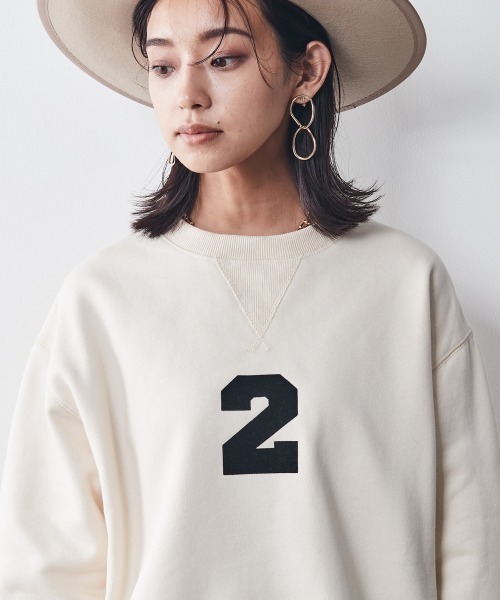 CHIC STYLE（シックスタイル）の「＜大きいサイズ＞バックロゴプリントスウェット シックスタイル（スウェット・レディース・アイボリー/チャコール・8L/3L/LL/L/4L/5L/6L）」の18枚目の写真