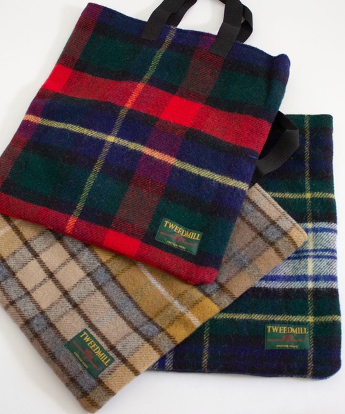 TWEED MILL（ツイードミル）の「【TWEED MILL（ツイードミル）】ブランケットトート・L（トートバッグ・レディース・グリーン系その他/ブルー系その他/イエロー系その他・L）」の14枚目の写真