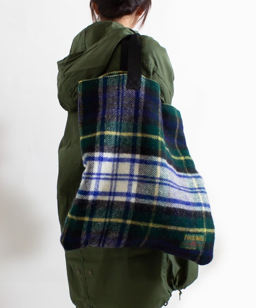 TWEED MILL（ツイードミル）の「【TWEED MILL（ツイードミル）】ブランケットトート・L（トートバッグ・レディース・グリーン系その他/ブルー系その他/イエロー系その他・L）」の21枚目の写真