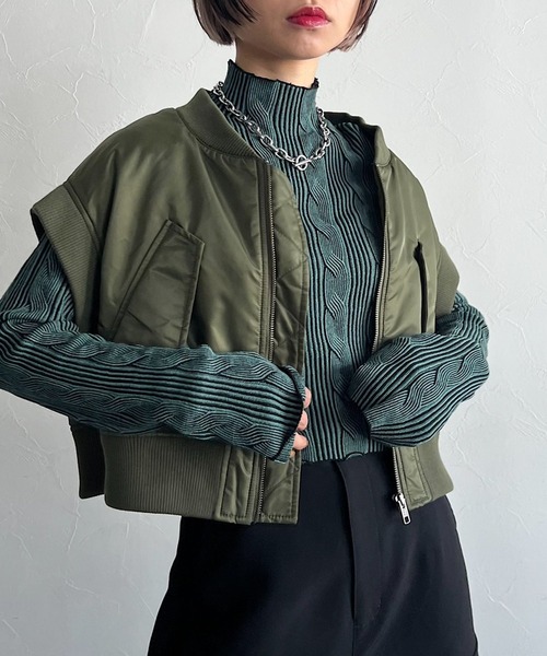 PAGEBOY(ページボーイ)の「CORE / レイヤードモッズコート(モッズコート・レディース・ブラック/カーキ・FREE)」の20枚目の写真