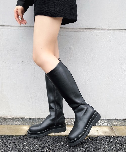 Figments(フィグメンツ)の「ロングブーツ(ブーツ・レディース・ブラック・SMALL/MEDIUM)」の1枚目の写真