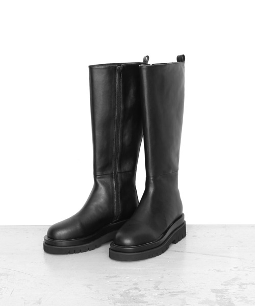 Figments(フィグメンツ)の「ロングブーツ(ブーツ・レディース・ブラック・SMALL/MEDIUM)」の3枚目の写真