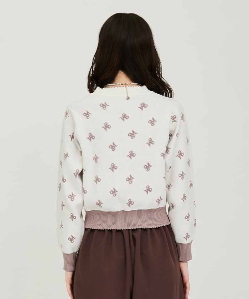 axes femme(アクシーズファム)の「ロゴジャカードニットプルオーバー(Tシャツ/カットソー・レディース・ブラック/モカ/キナリ・FREE)」の5枚目の写真