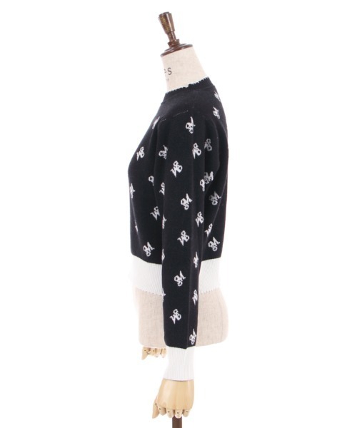 axes femme(アクシーズファム)の「ロゴジャカードニットプルオーバー(Tシャツ/カットソー・レディース・ブラック/モカ/キナリ・FREE)」の8枚目の写真