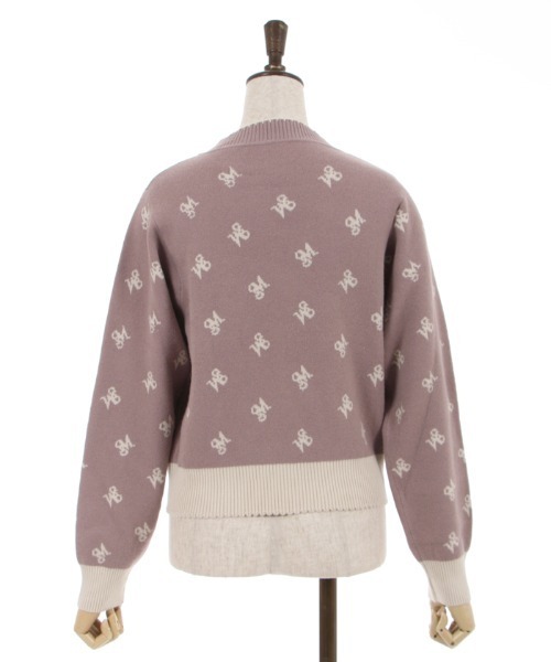 axes femme(アクシーズファム)の「ロゴジャカードニットプルオーバー(Tシャツ/カットソー・レディース・ブラック/モカ/キナリ・FREE)」の19枚目の写真