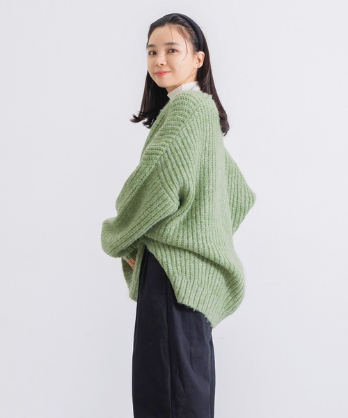 Dita Muaj.(ディータムアージュ)の「【ZOZO限定】Muaj.ストレッチ サイドスリット まぜカラーニットプルオーバー(ニット/セーター・レディース・ナチュラル/ベージュ/ライトパープル/グリーン・FREE)」の14枚目の写真