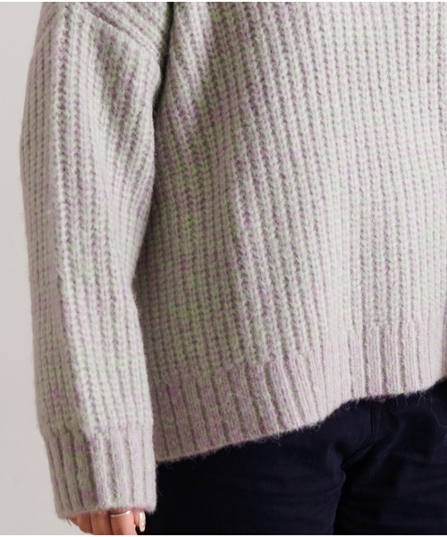 Dita Muaj.(ディータムアージュ)の「【ZOZO限定】Muaj.ストレッチ サイドスリット まぜカラーニットプルオーバー(ニット/セーター・レディース・ナチュラル/ベージュ/ライトパープル/グリーン・FREE)」の20枚目の写真