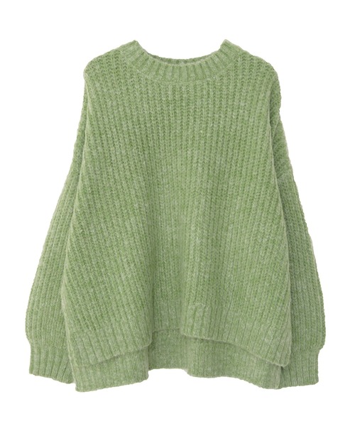 Dita Muaj.(ディータムアージュ)の「【ZOZO限定】Muaj.ストレッチ サイドスリット まぜカラーニットプルオーバー(ニット/セーター・レディース・ナチュラル/ベージュ/ライトパープル/グリーン・FREE)」の11枚目の写真