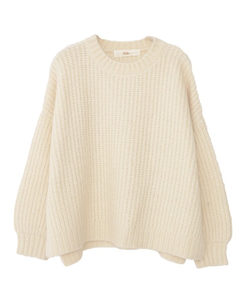 Dita Muaj.(ディータムアージュ)の「【ZOZO限定】Muaj.ストレッチ サイドスリット まぜカラーニットプルオーバー(ニット/セーター・レディース・ナチュラル/ベージュ/ライトパープル/グリーン・FREE)」の6枚目の写真