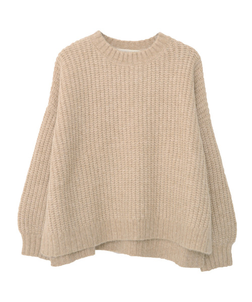 Dita Muaj.(ディータムアージュ)の「【ZOZO限定】Muaj.ストレッチ サイドスリット まぜカラーニットプルオーバー(ニット/セーター・レディース・ナチュラル/ベージュ/ライトパープル/グリーン・FREE)」の13枚目の写真