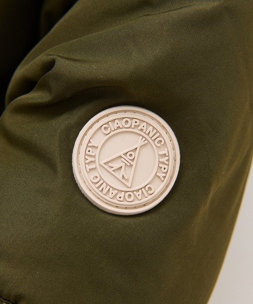 CIAOPANIC TYPY（チャオパニックティピー）の「【KIDS】フェイクダウン配色モンスターパーカー/中綿ロング（ダウンジャケット/コート・キッズ・カーキ/アイボリー/ブラック・S/M/L/XL/XXL）」の19枚目の写真