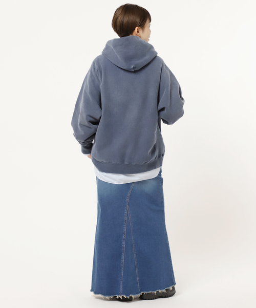 AP STUDIO（エーピーストゥディオ）の「へムカットデニムスカート（デニムスカート・レディース・ブルー/スミクロ・38/34/36）」の7枚目の写真