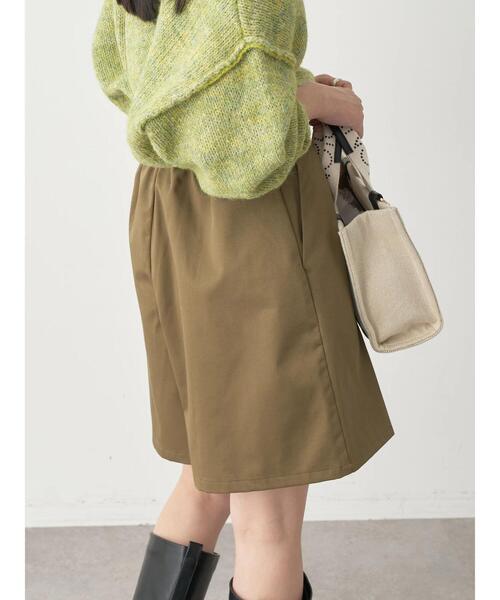 earth music&ecology（アースミュージックアンドエコロジー）の「タックハーフパンツ（その他パンツ・レディース・ホワイト系その他2/ブラック/オリーブ・FREE）」の19枚目の写真