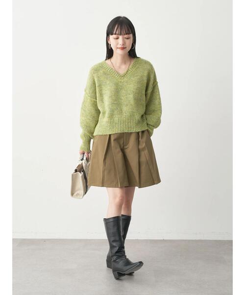 earth music&ecology（アースミュージックアンドエコロジー）の「タックハーフパンツ（その他パンツ・レディース・ホワイト系その他2/ブラック/オリーブ・FREE）」の15枚目の写真