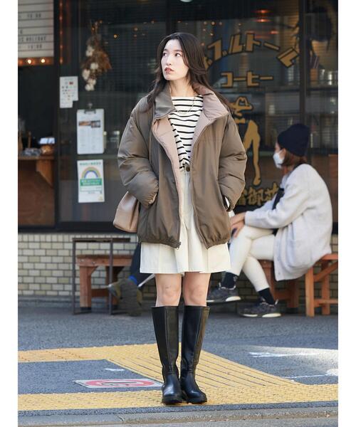 earth music&ecology（アースミュージックアンドエコロジー）の「タックハーフパンツ（その他パンツ・レディース・ホワイト系その他2/ブラック/オリーブ・FREE）」の4枚目の写真