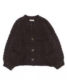 Samansa Mos2 | ケーブルニットカーディガン(カーディガン/ボレロ)