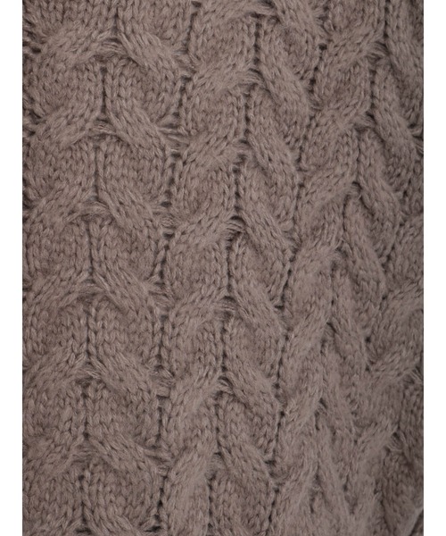 Samansa Mos2（サマンサ モスモス）の「ケーブルニットカーディガン（カーディガン/ボレロ・レディース・オフホワイト/モカ/チャコール・ﾌﾘ-）」の17枚目の写真