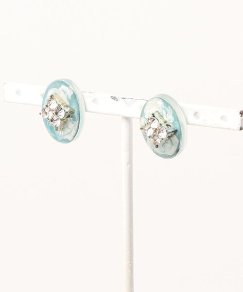 tone(トーン)の「【kun】大人オシャレなシンプルピアス(MA)(ピアス(両耳用)・レディース・ブルー・FREE)」の1枚目の写真