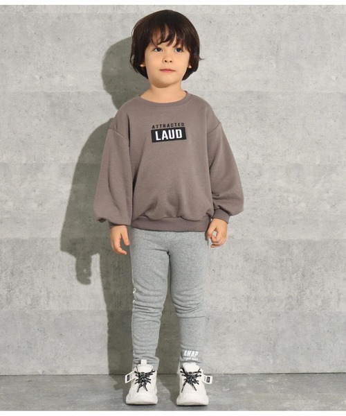 ANAP kids（アナップキッズ）の「ボックス刺繍裏毛トレーナー（スウェット・キッズ・ライトグレー/ブラック/グレイッシュベージュ・110cm/120cm/130cm）」の10枚目の写真
