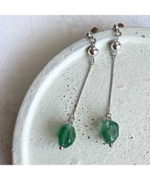 【-lensa-】ドイツ製アクリルでゆらゆらミントピアス(MA)