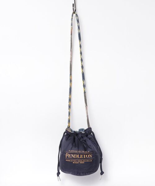 PENDLETON（ペンドルトン）の「∴【 PENDLETON / ペンドルトン 】 【 TAION / タイオン 】 リバーシブル ストリングバック STRING BAG REV（ショルダーバッグ・メンズ・オリーブドラブ/ネイビー/ブラック/オフホワイト/ベージュ・FREE）」の5枚目の写真