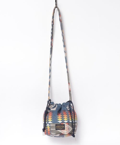 PENDLETON（ペンドルトン）の「∴【 PENDLETON / ペンドルトン 】 【 TAION / タイオン 】 リバーシブル ストリングバック STRING BAG REV（ショルダーバッグ・メンズ・オリーブドラブ/ネイビー/ブラック/オフホワイト/ベージュ・FREE）」の14枚目の写真