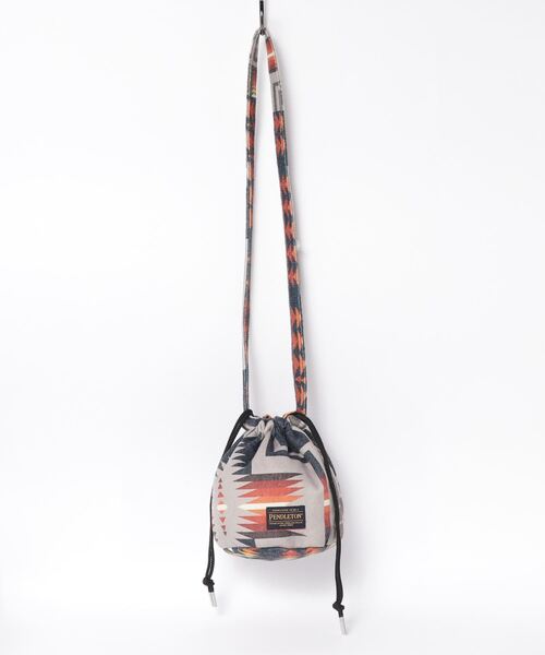PENDLETON（ペンドルトン）の「∴【 PENDLETON / ペンドルトン 】 【 TAION / タイオン 】 リバーシブル ストリングバック STRING BAG REV（ショルダーバッグ・メンズ・オリーブドラブ/ネイビー/ブラック/オフホワイト/ベージュ・FREE）」の6枚目の写真