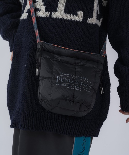 PENDLETON（ペンドルトン）の「∴【 PENDLETON / ペンドルトン 】 【 TAION / タイオン 】 リバーシブル ストリングバック STRING BAG REV（ショルダーバッグ・メンズ・オリーブドラブ/ネイビー/ブラック/オフホワイト/ベージュ・FREE）」の22枚目の写真