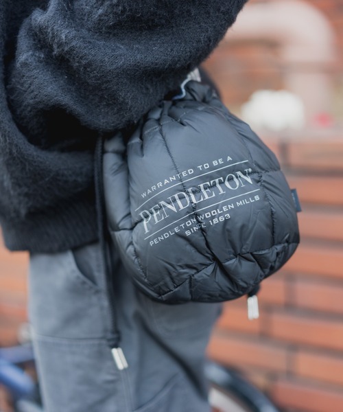 PENDLETON（ペンドルトン）の「∴【 PENDLETON / ペンドルトン 】 【 TAION / タイオン 】 リバーシブル ストリングバック STRING BAG REV（ショルダーバッグ・メンズ・オリーブドラブ/ネイビー/ブラック/オフホワイト/ベージュ・FREE）」の18枚目の写真