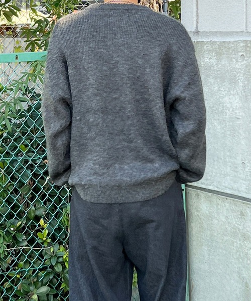 kutir(クティール)の「モヘアライクオールドイングリッシュロゴニット(ニット/セーター・メンズ・ブラウン/グレー・MEDIUM/LARGE)」の13枚目の写真